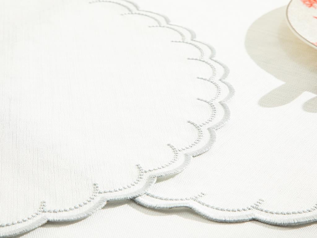Coral Reef Polyestere 2 Set Place Mat 39 cm White-Gray