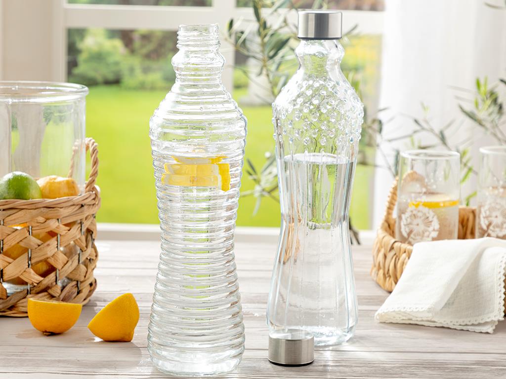 Rena Glass Bottle 1000 ml Transparent