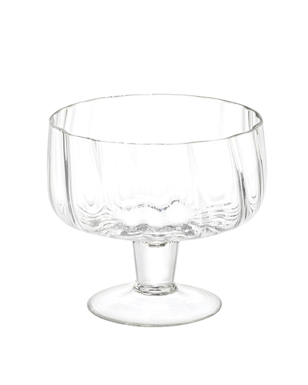 Rhoda Glass With Legs Serving Ware 15 cm Transparent