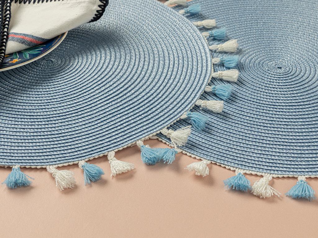 Rio PP 2 Set Place Mat 38 cm Blue