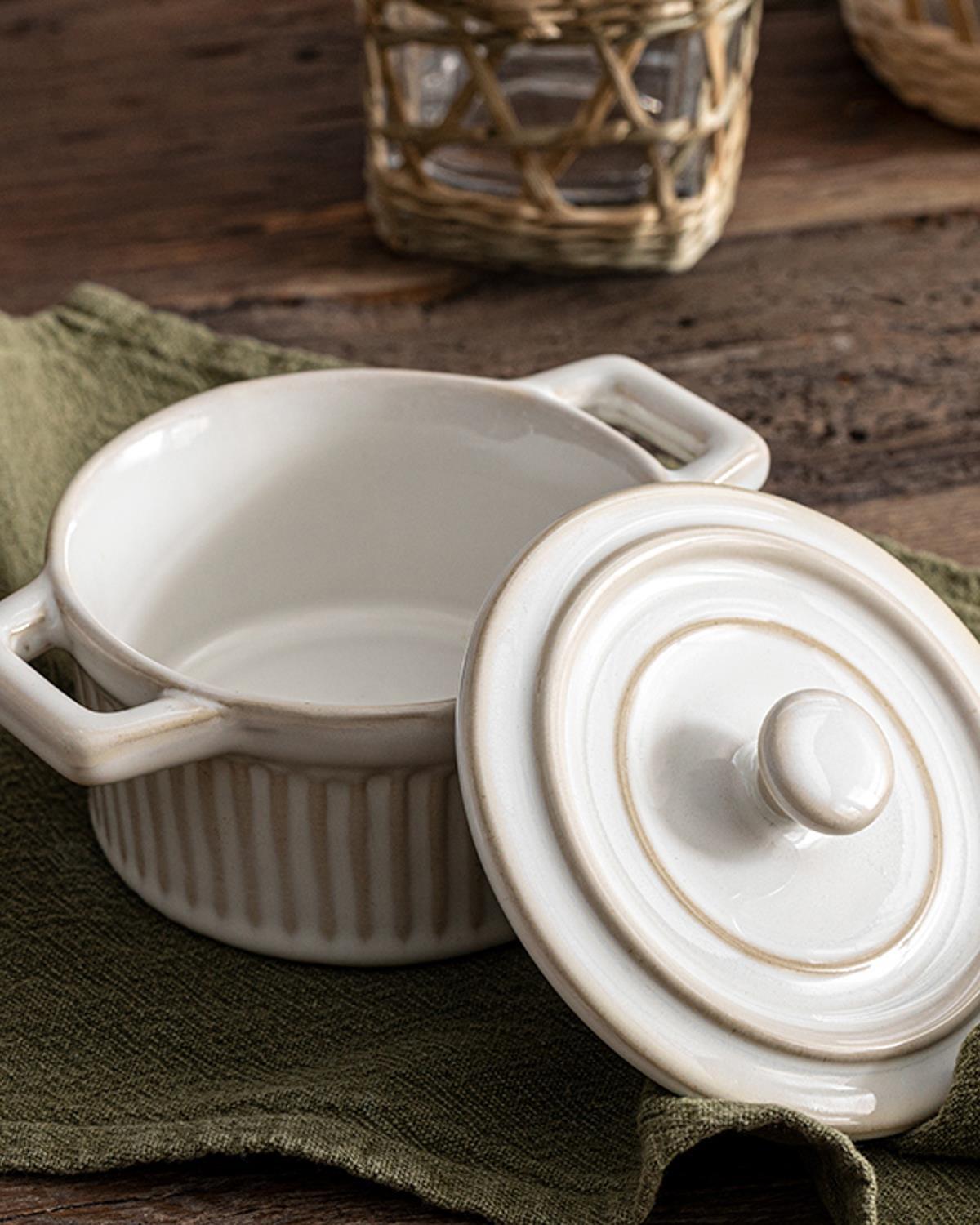 Rochelle Stoneware Mini Cookware 14x9 cm Gray