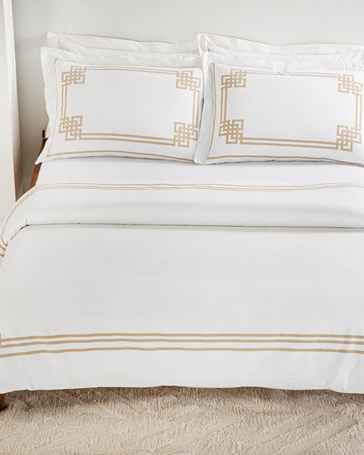 ROMAN COTTONY PERSOANĂ DUBLĂ  SET LENJERIE DE PAT 200X220 CM BURGUNDIA-GRI