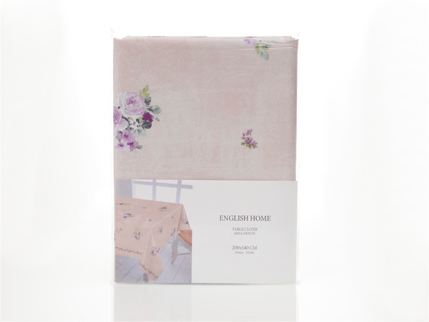 Romantic Floral Tipărit  200x140 cm Roz-lilac