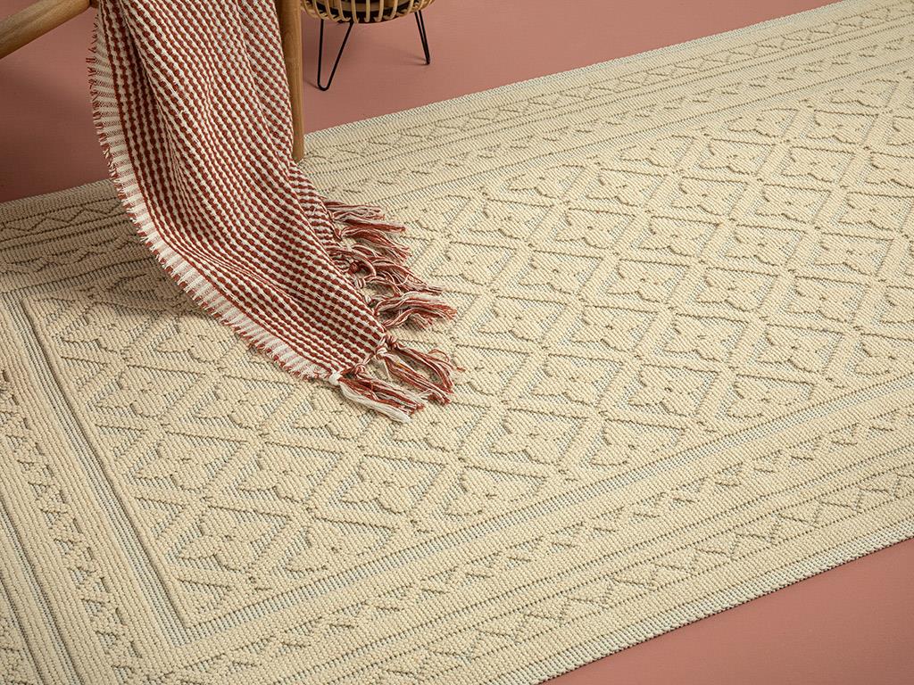 Ronita Cottony Rug 60x100 cm Cream