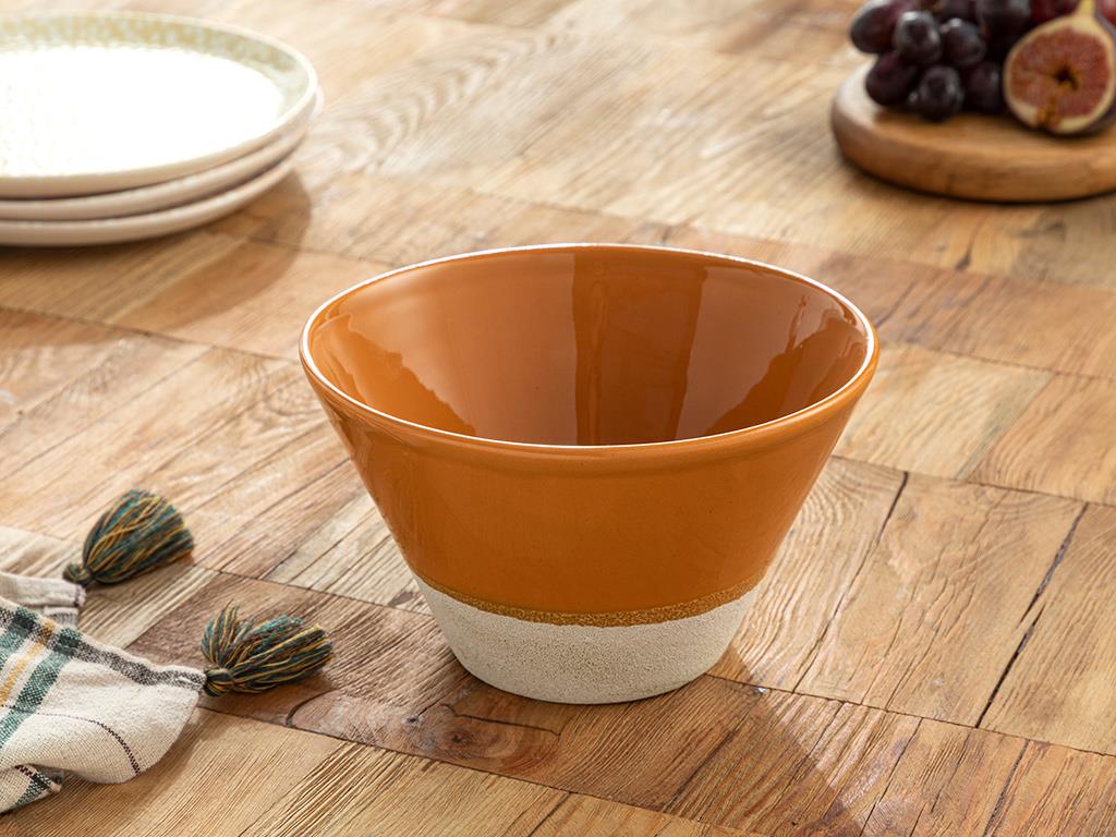 Ceramic Bowl 700 ml Orange,