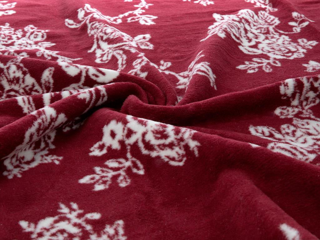 Ruby Rose Cottony Double Person  PĂTURĂ 200x220 cm Claret Red