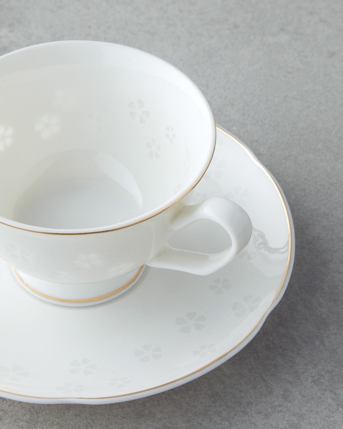 Sakura New Bone China 4 Parça 2 Kişilik Coffee Cup Set 90 ml Gold