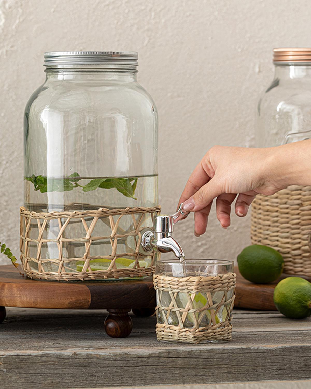 Samy Glass Beverage Holder 6000 ml Transparent