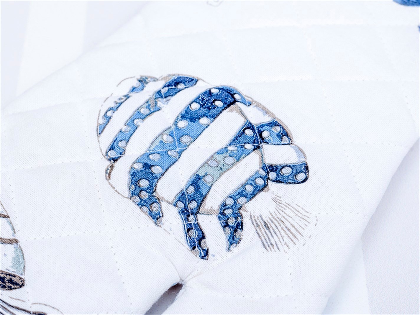 Sardina Tipărit  17x33 cm Alb-navyblue