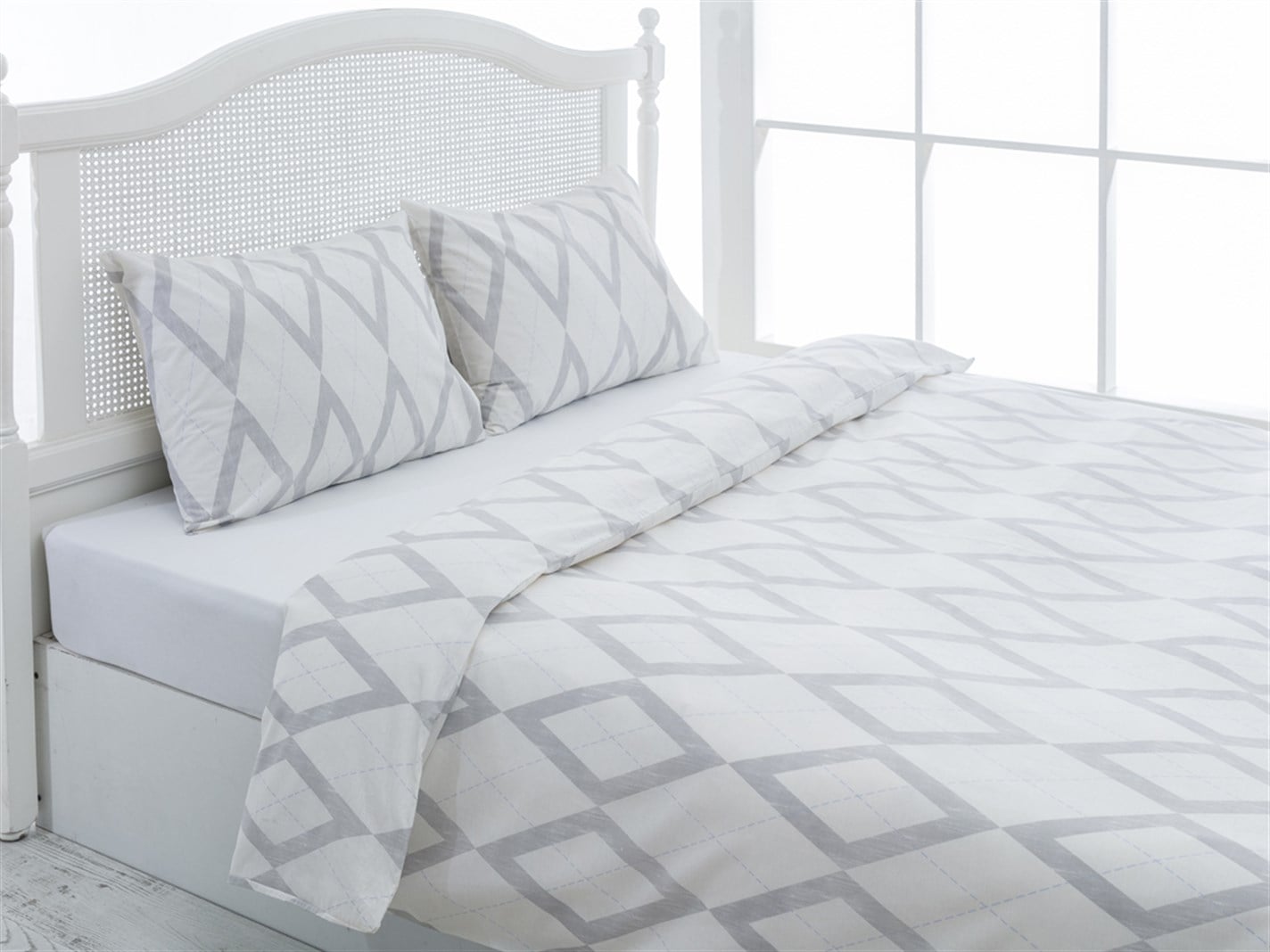scandinav  Persoană dublă 200x220 cm Albastru