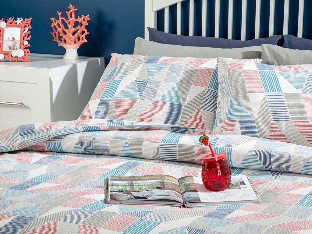 Sea Marine Cottony For One Person  SET LENJERIE DE PAT 160x220 cm Albastru.