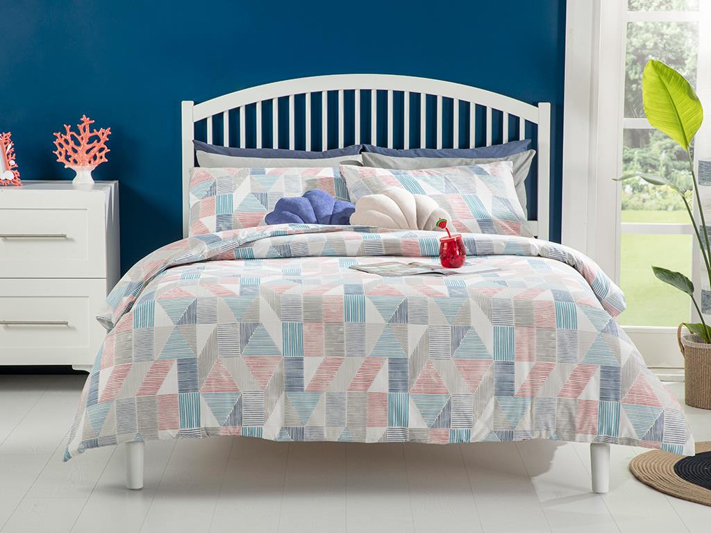 Sea Marine Cottony For One Person  SET LENJERIE DE PAT 160x220 cm Albastru.