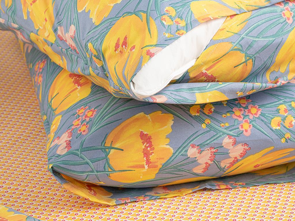Set 2 fețe de pernă, Tulip Paradise, bumbac-poliester, 50x70 cm