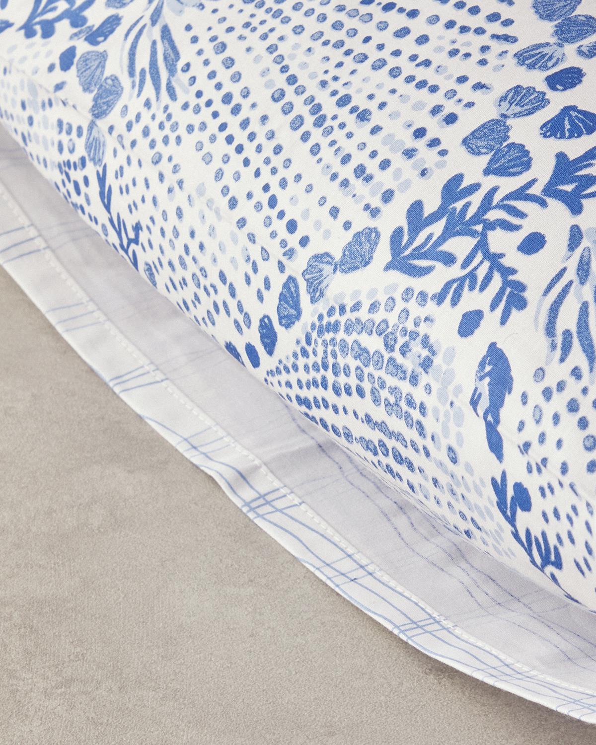 Set 2 fete de perna, Coastal Treasures, bumbac, 50x70 cm, bleu