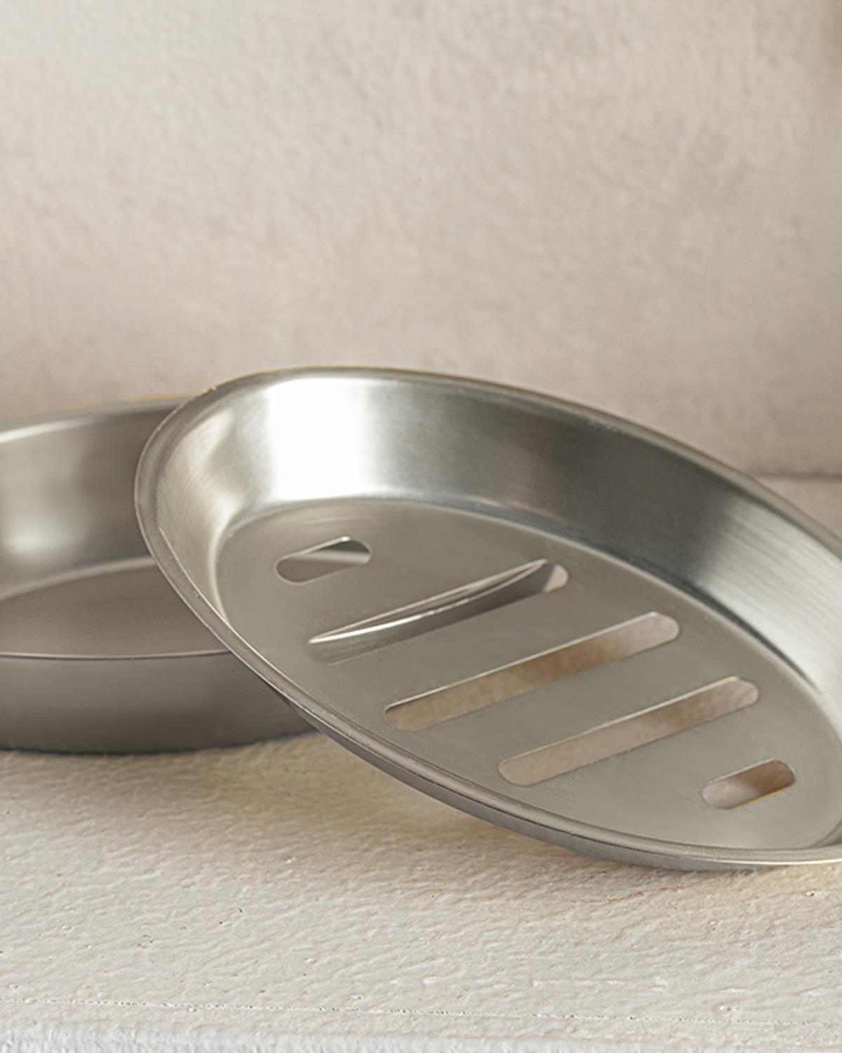 Mirrory Stainless Steel Bathroom Set Silver.
