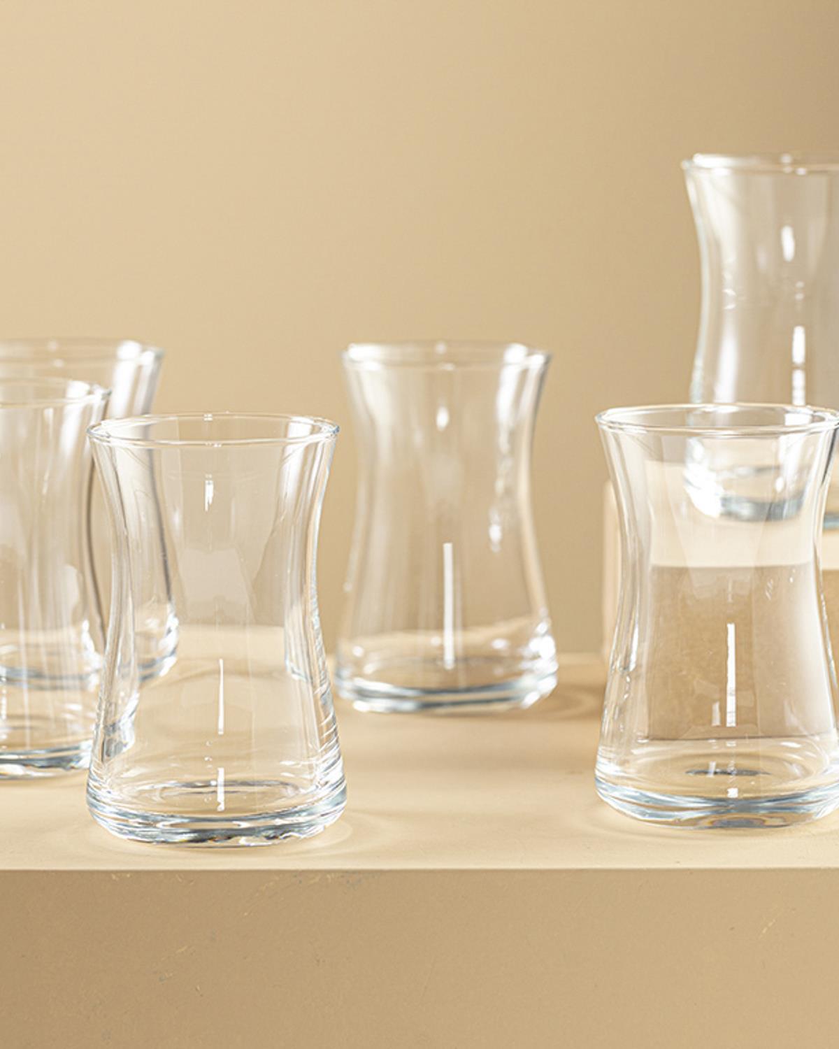 Osaka Glass 6 Set Tea Glass 155 ml Transparent