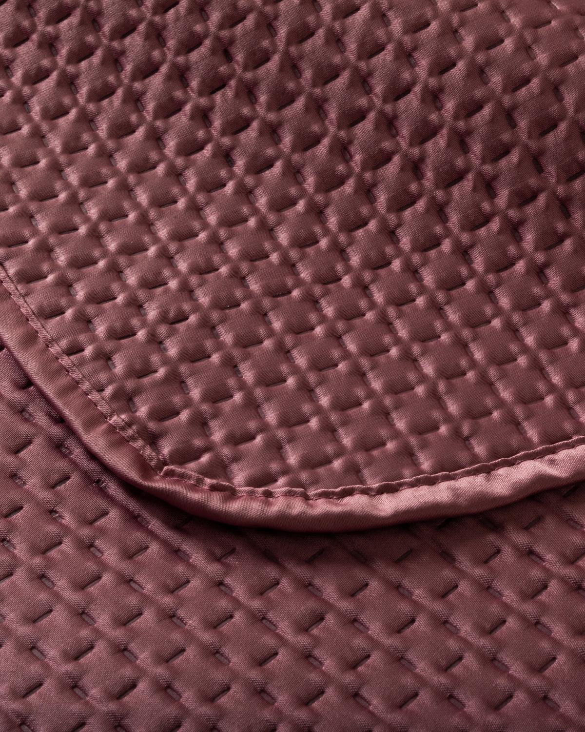 Set cuvertură pat cu fețe de pernă, King size, Sisilla, poliester, 240x260 cm, roz închis