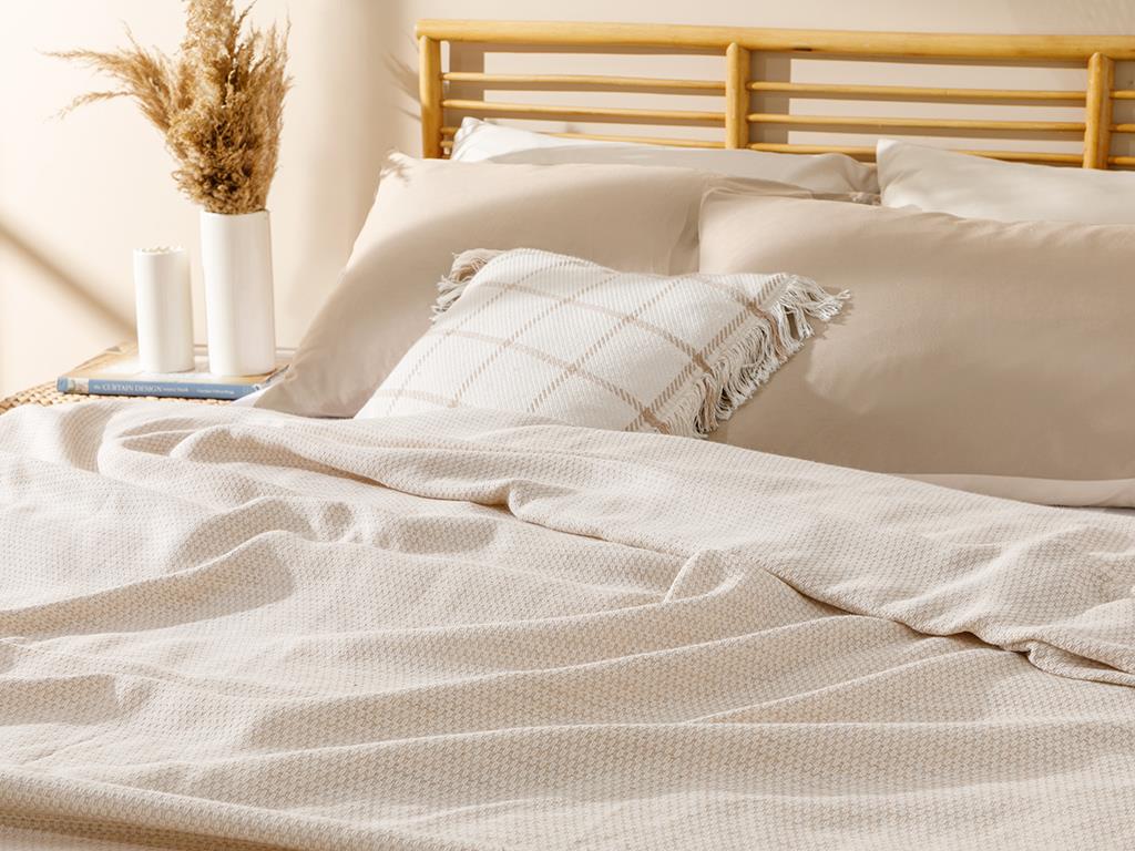 Shaped  Ață vopsită Pentru o persoana  CUVERTURĂ 150x220 cm Burgundia-gri