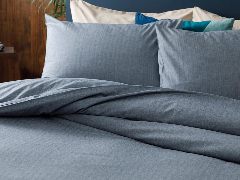 Sharp Twill Suit Double Person Duvet Cover Set 200x220 cm Dark Blue