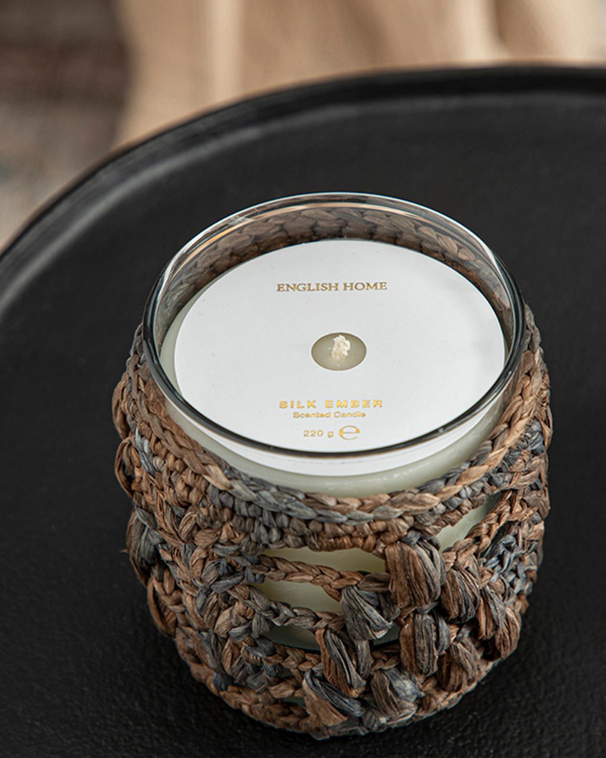 Silk Ember Lumânare Parfumată 220 gr Cafeniu