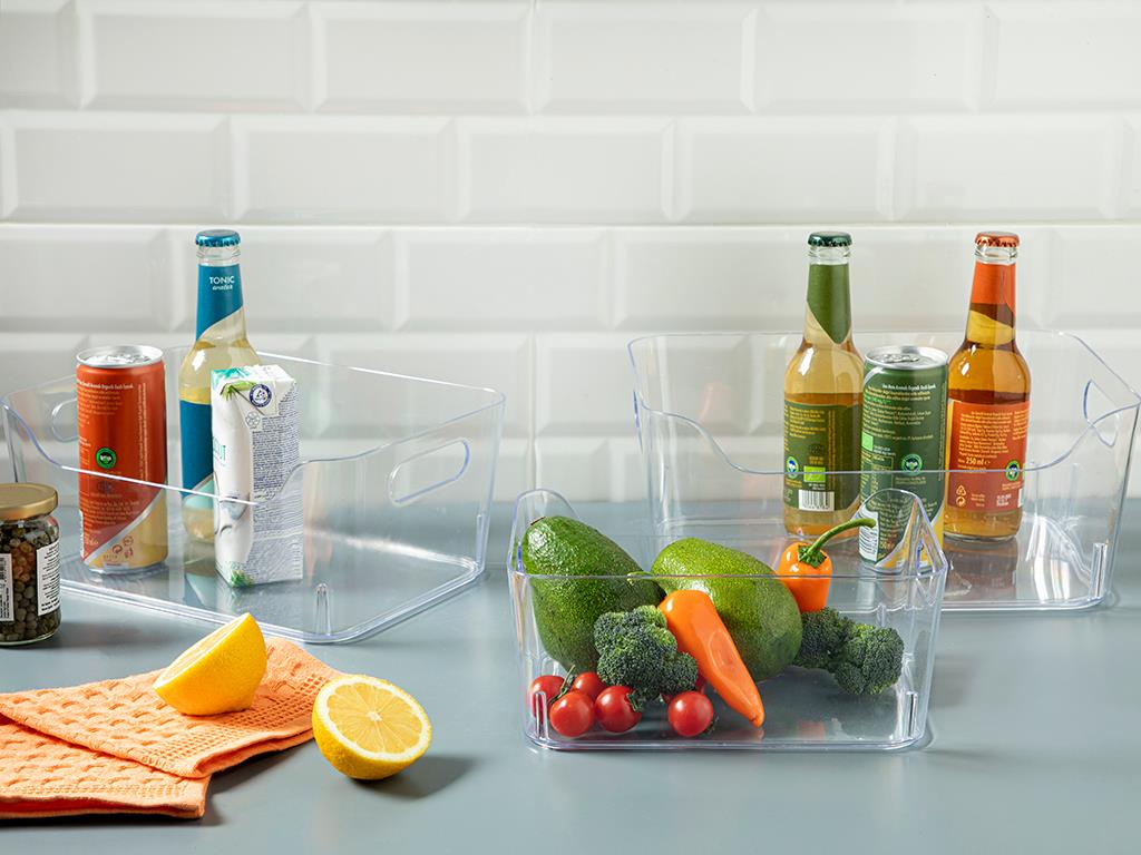 Simple Plastic Kitchen Organizer 7 L Transparent