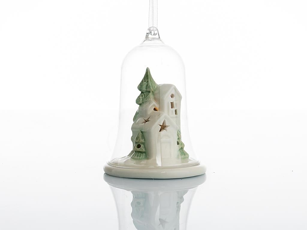 Snowland Stoneware Accessory With Hanger Cream
