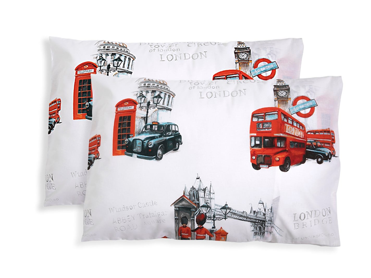 Sobritish 57 Tel / 144 Numărul de fir 2 set 50x70 cm roșu