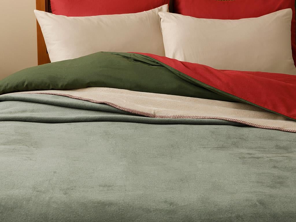 Softy  Drept For One Person  PĂTURĂ 150x200 cm Beige-Green