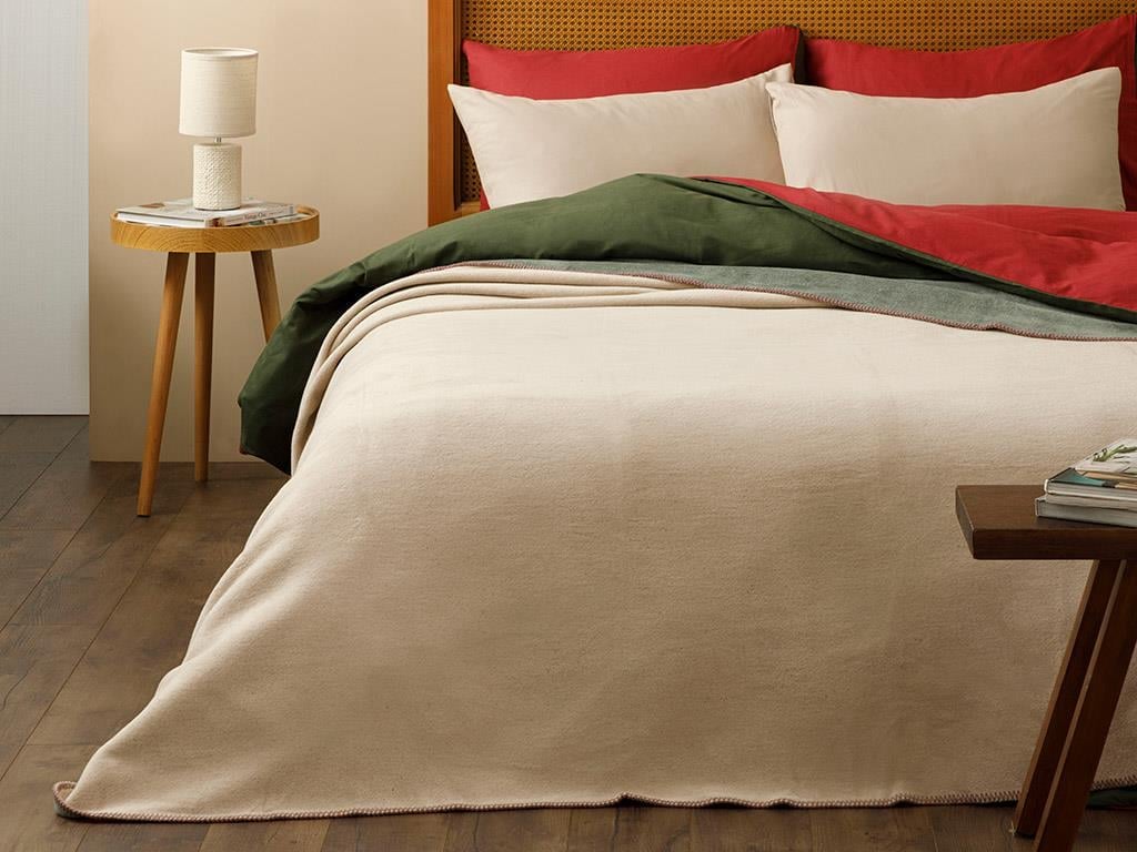 Softy  Drept For One Person  PĂTURĂ 150x200 cm Beige-Green