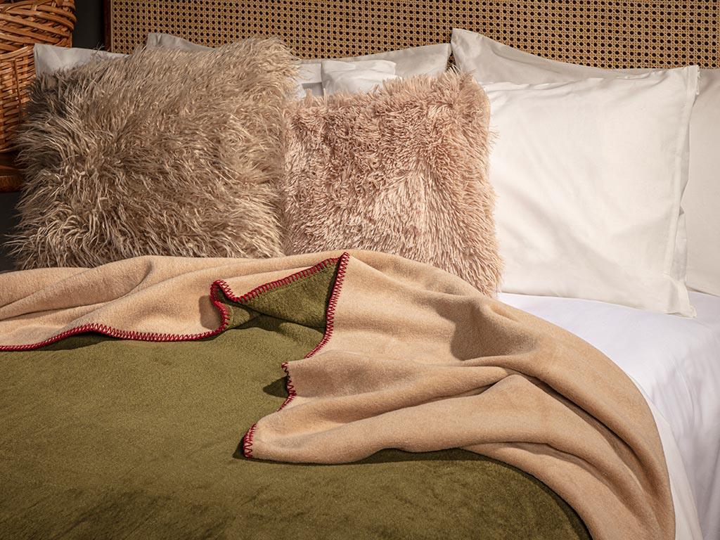 Softy  Drept For One Person  PĂTURĂ 150x200 cm Green-Beige