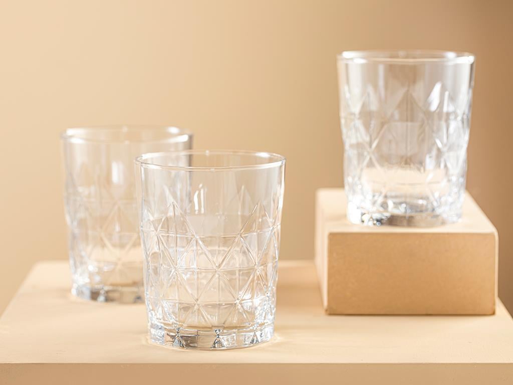 Sofya Glass 3 Set Juice Glass 345 ml Transparent