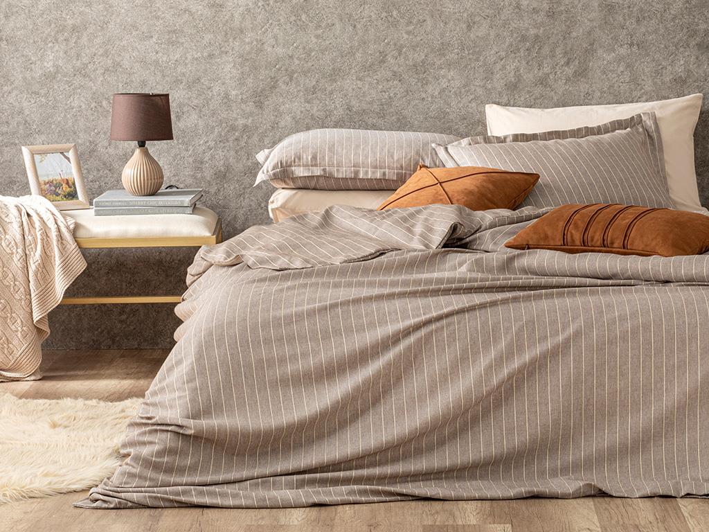 Starlight Shiny İpliği Boyalı For One Person  SET LENJERIE DE PAT 160x220 cm Coffee-Gold