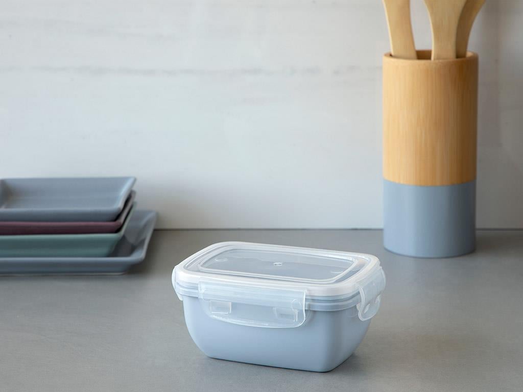 Stella Plastic Rectangular Storage Box 400 ml Blue