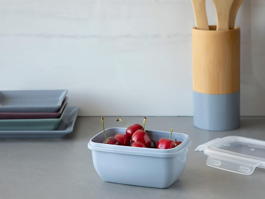 Stella Plastic Rectangular Storage Box 400 ml Blue