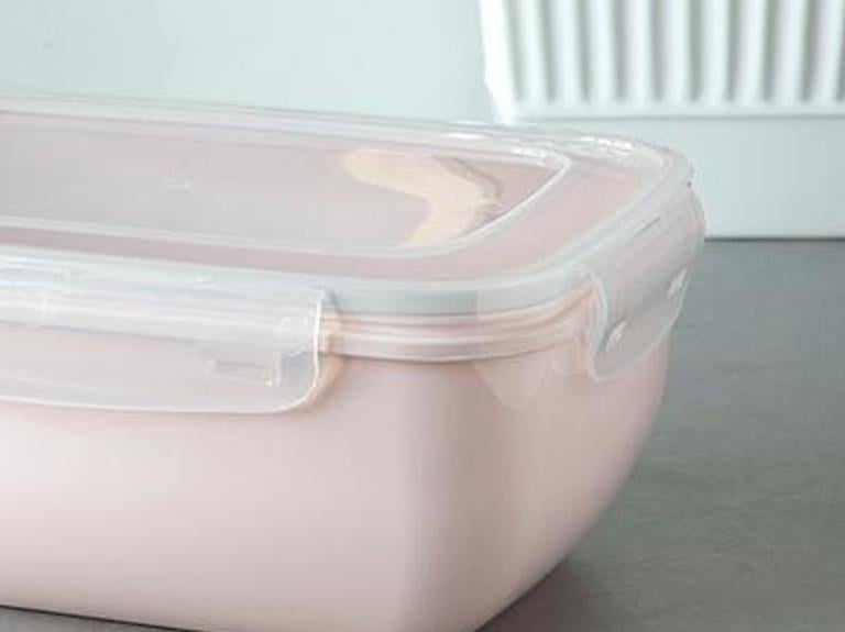 Stella Plastic Rectangular Cutie De Depozitare 2300 ml Roz