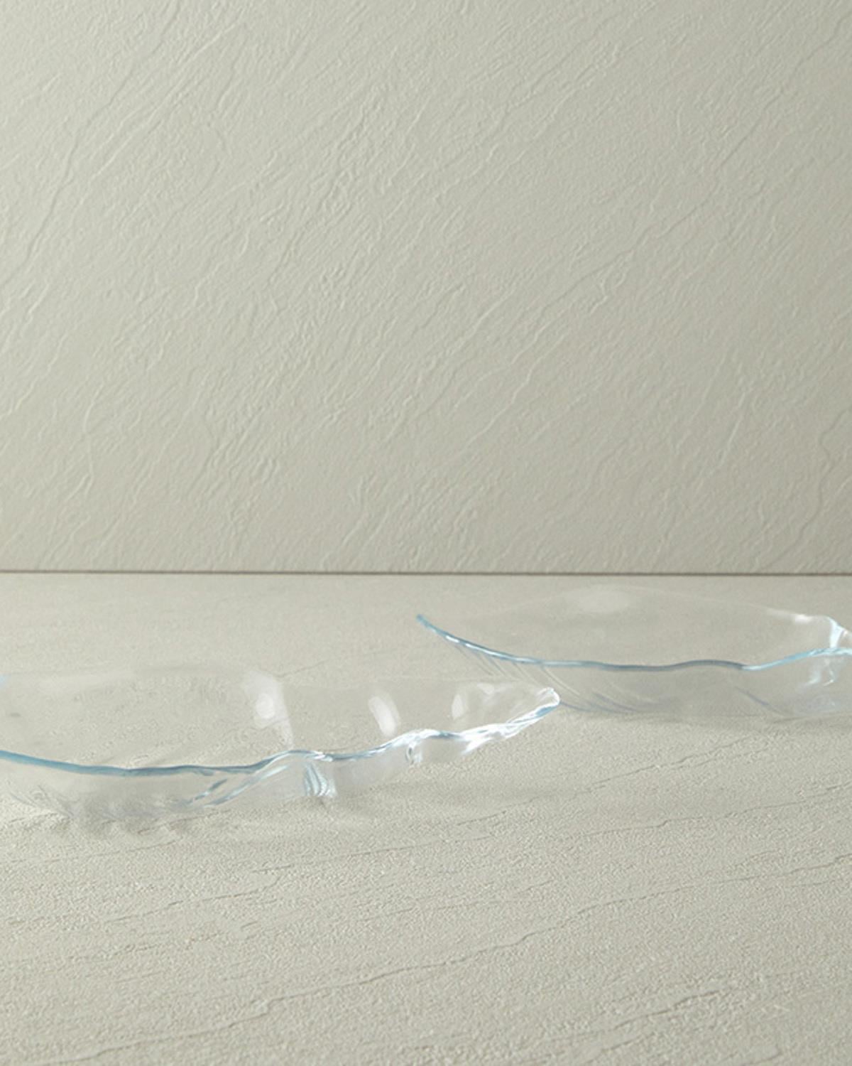 Glass 2 Set Appetizers 22 cm Transparent