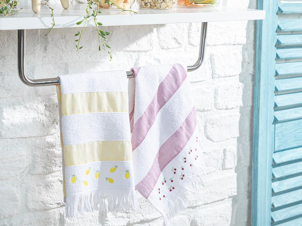 Summer Fruit Cotton Drying Cloth 30x50 cm Yellow