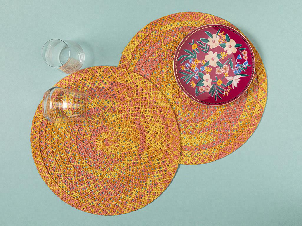 Sunbeam PP 2 Set Place Mat 38 cm Orange,