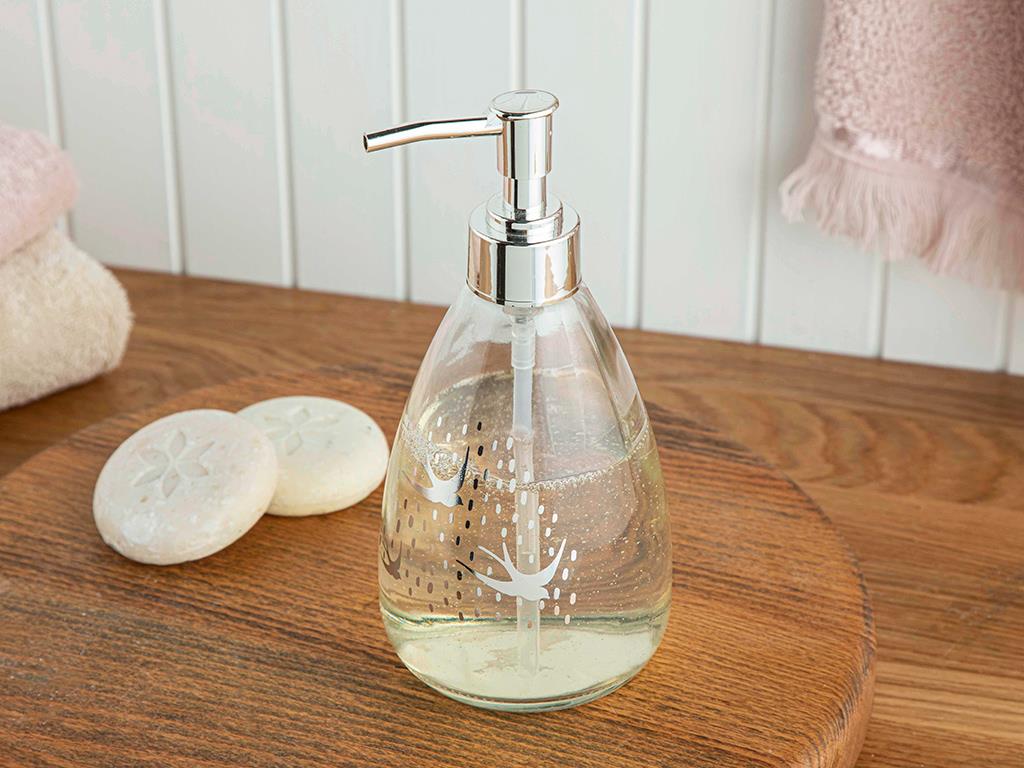 Swallow Liquid Soap Dispense 9x19 cm Silver.