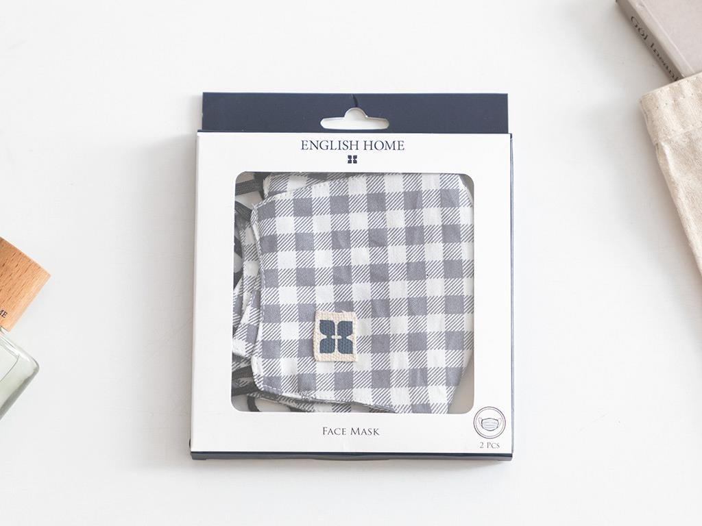 tartan Bumbac Kumaş  MASCĂ Gri.