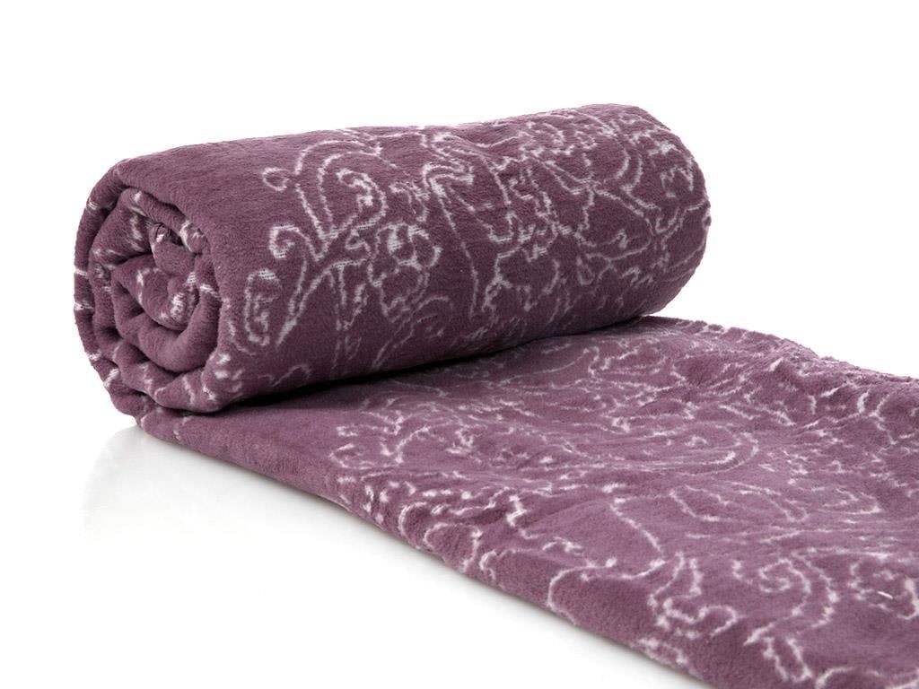 tiară  Relief Double Person  PĂTURĂ 200x220 cm Damson
