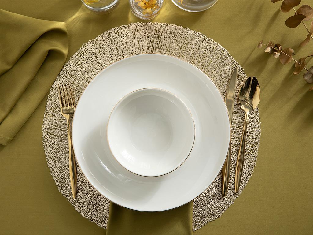 Torino Porcelain Bowl 15 cm Gold