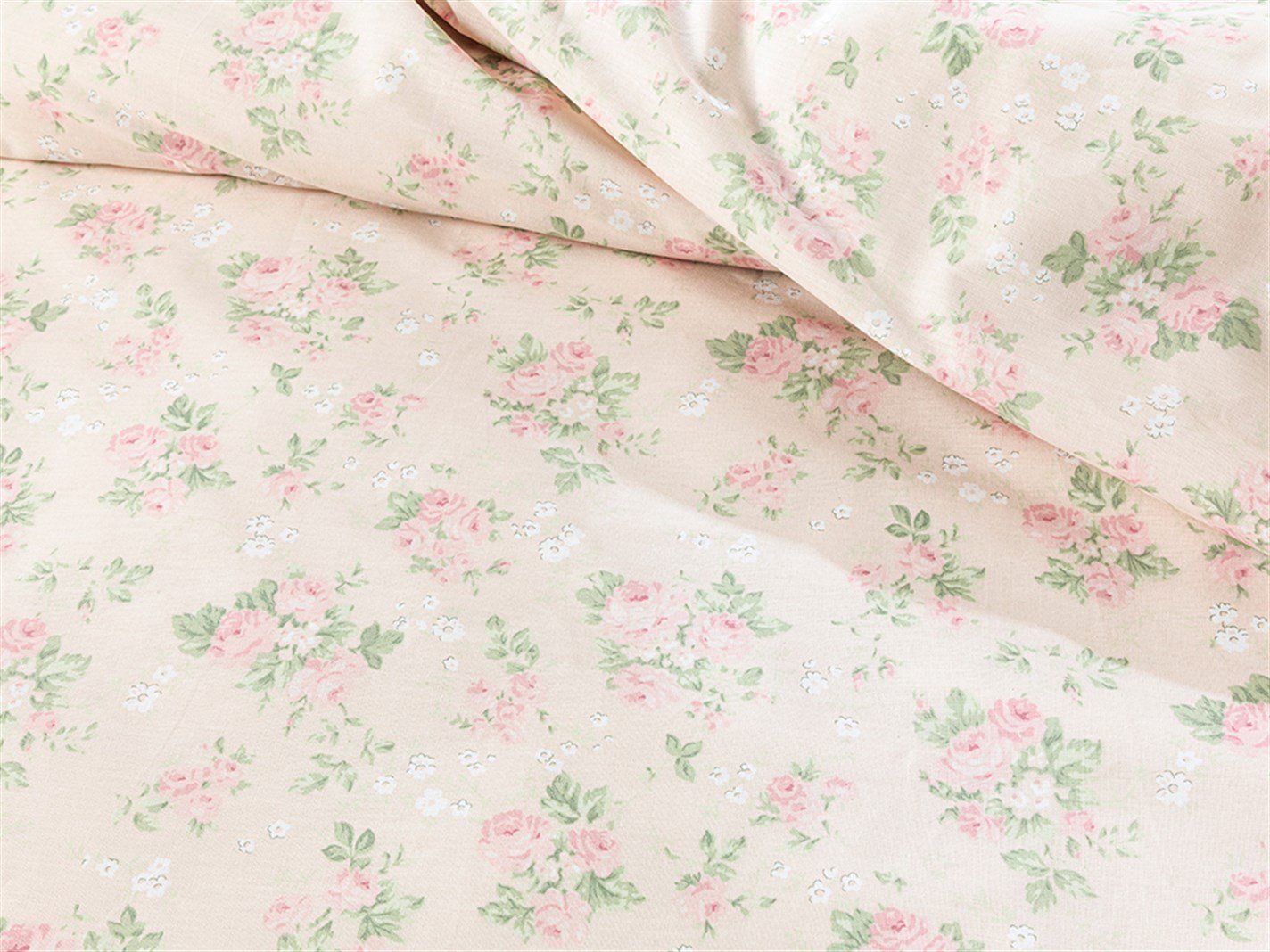 Trandafir dulce 57 Tel / 144 Numărul de fir Super rege 260x220 cm Pudra