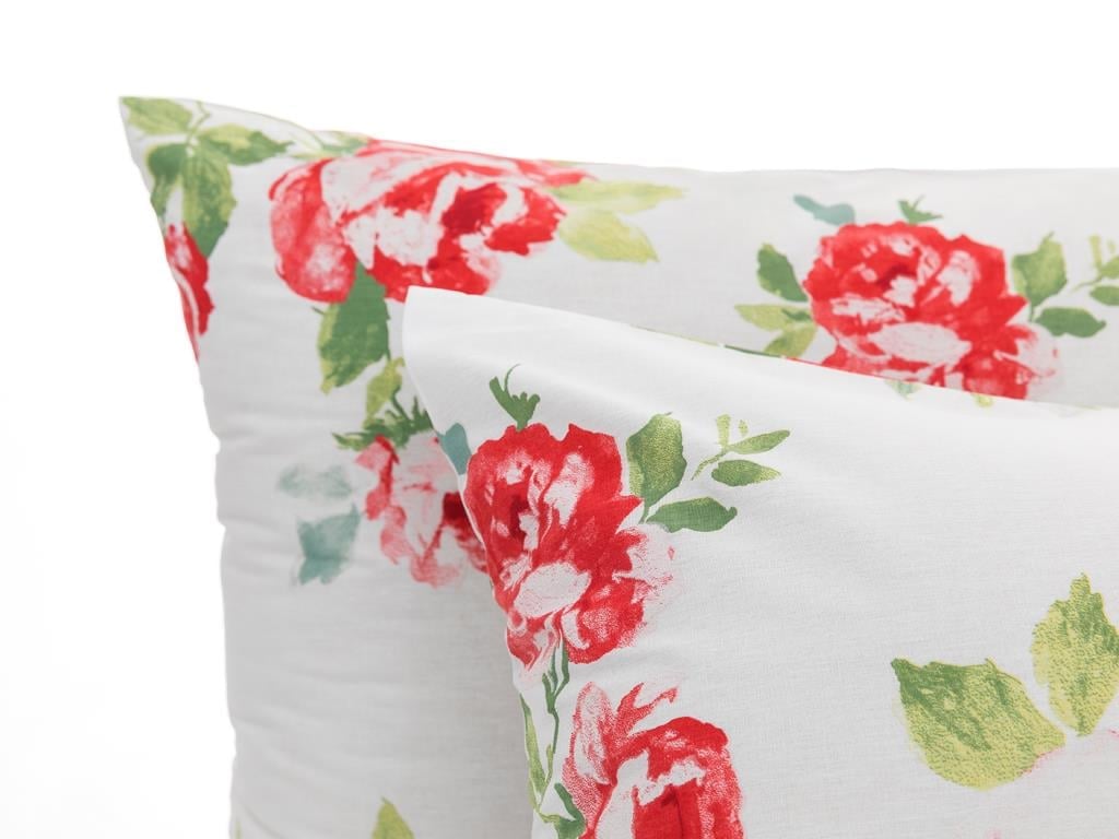 Trandafir georeos Cottony Set 2  FAȚĂ DE PERNĂ 50x70 cm Roşu