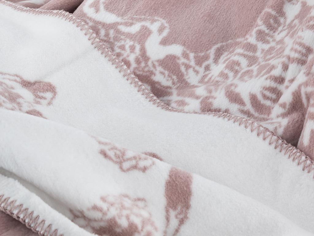 Trandafir har Cottony For One Person  PĂTURĂ 150x200 cm Powder Pink.
