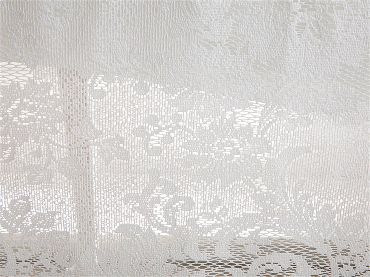 Trandafir mare Guipure  137x182 cm Alb