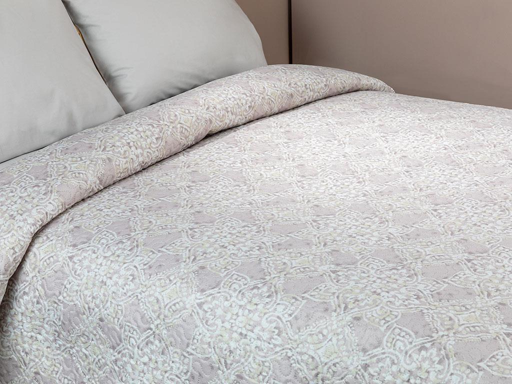 Trandafiri Damask  King Size  CUVERTURĂ MULTIFUNC 220x240 cm Beige
