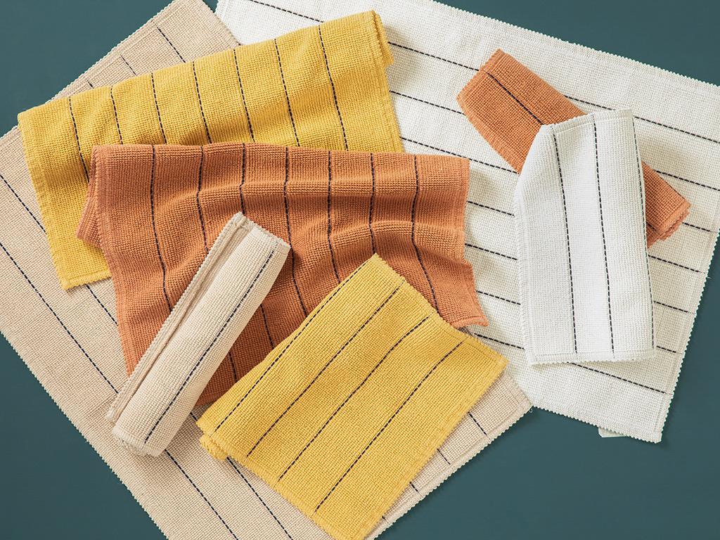 Tressy Cu Bumbac Dungat Set Covorașe De Baie 60x90+40x60 Bej