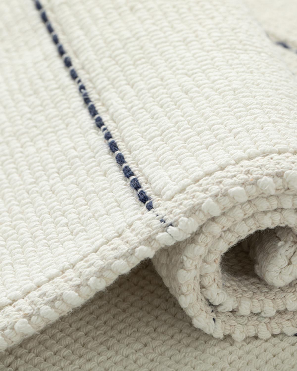 Tressy Cottony Striped Bath Mat Set 60x90+40x60 Ecru