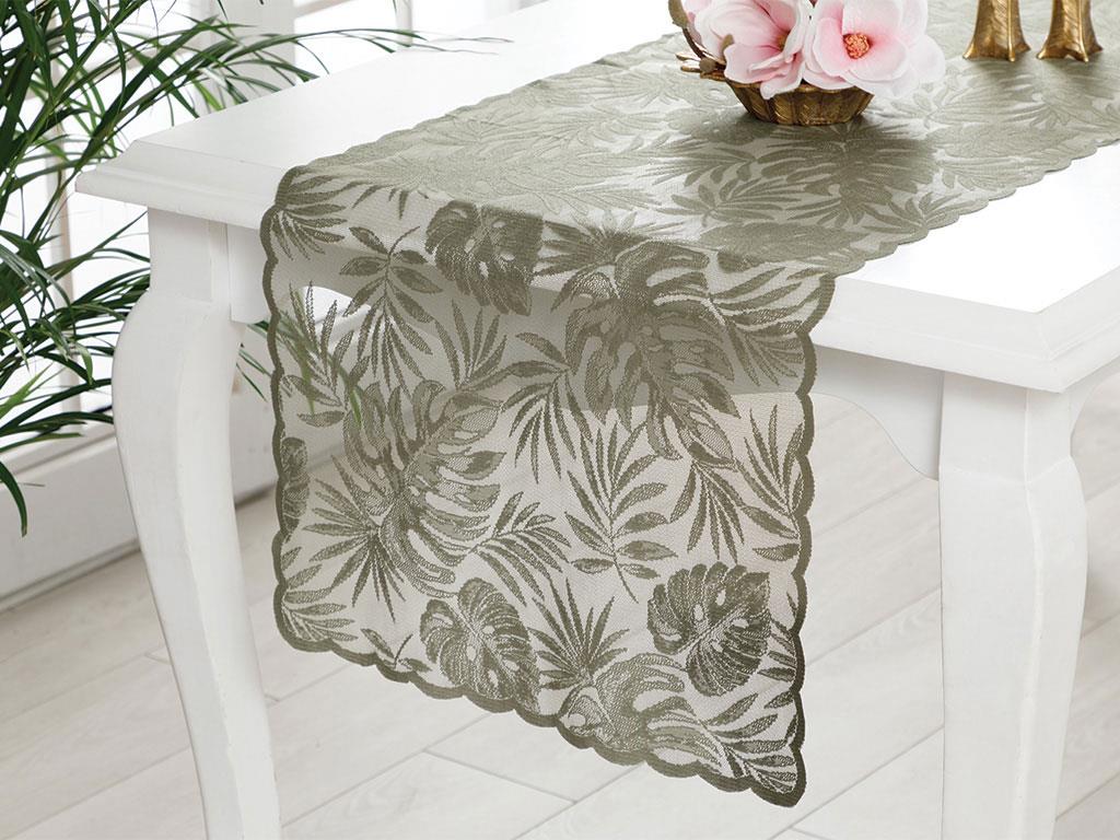 Tropical Knitting Single Runner 45x150 cm Green